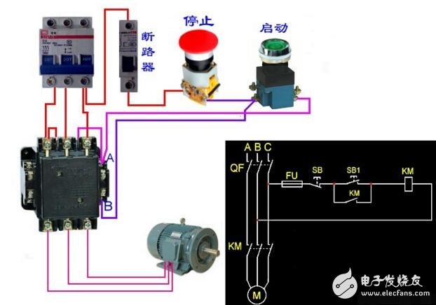 图片[3]-发电机自动启停电路图大全（接触器/水泵启停/电动机）-曙光学习苑