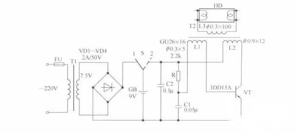 照明灯电路图简单(路灯光电控制电路/轻触台灯开关电路/应急照明灯电路)