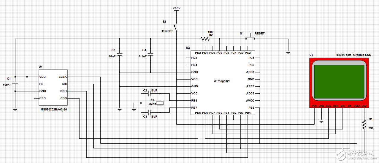 数字高度计电路-曙光学习苑