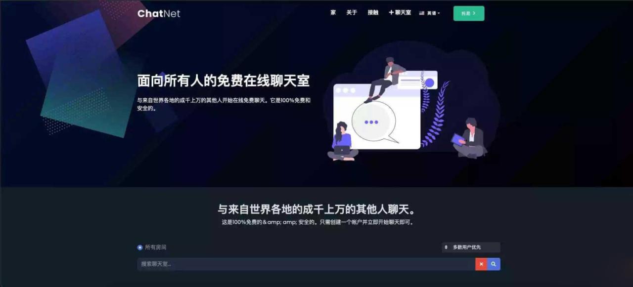 图片[2]-ChatNet多用户在线聊天室2024版源码免授权版-曙光学习苑
